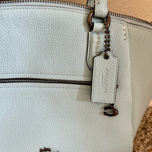 Perfect baby blue Coach purse - Picture 2 of 7